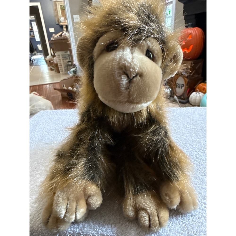 Ty Beanie Baby Monkey Plush Shaggy Brown Tan 1999 Vintage Collectible 9 Inch